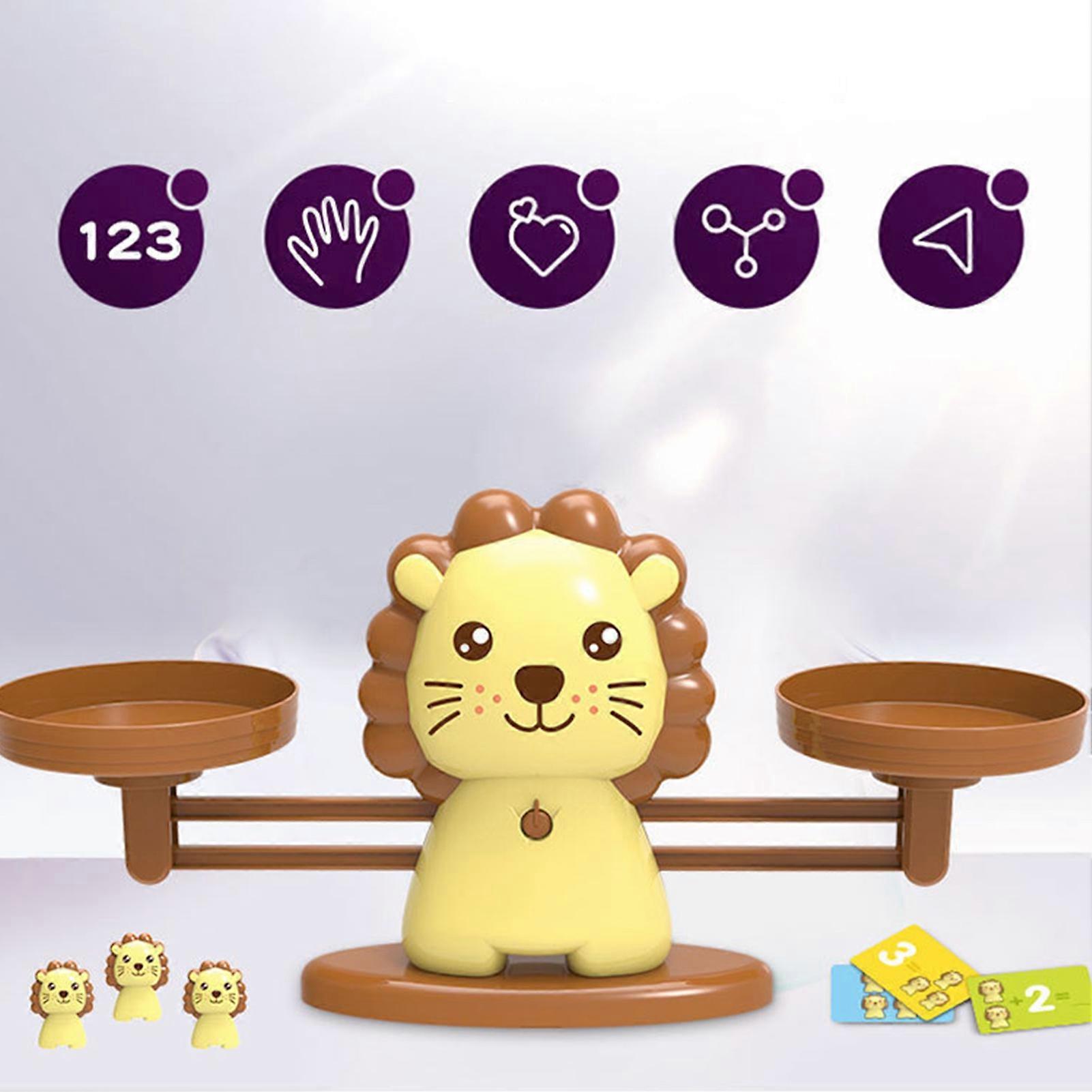 Educational Balance Scale Cute Animal Cartoon Parent Child Interactive Math Enlightenment Toys BY807