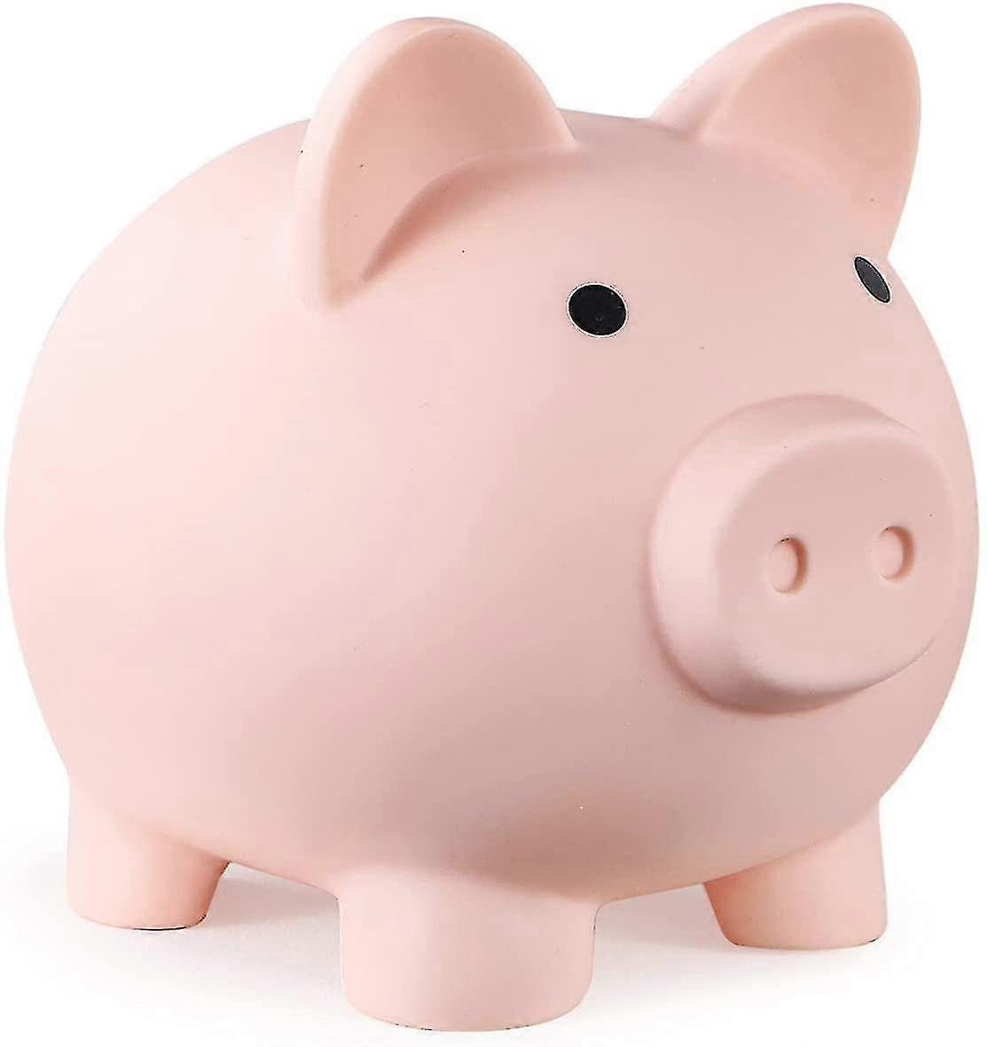 Piggy Bank, Unbreakable Plastic Piggy Bank, Coin Piggy Bank For Girls And Boys(1pcs,pink)
