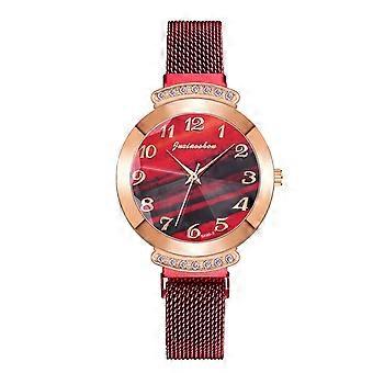 Donna Fashion Orologio Orologio In acciaio inossidabile Casual Abito Polso Gioielli in cristallo
