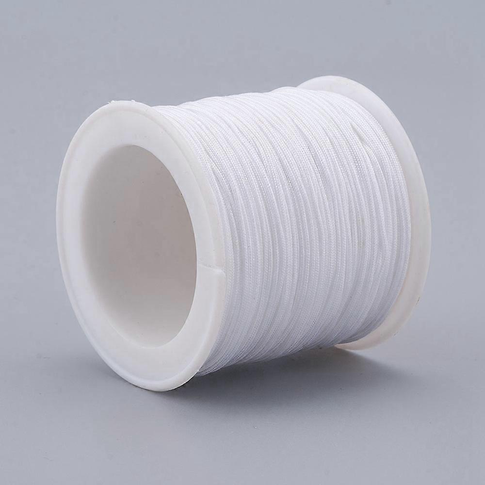 Nylon Thread DIY Material for Jewelry Making White 1mm 100yards/roll