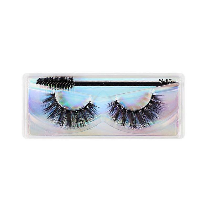 1Pair 3D False Eyelashes Lashes Makeup Natural Long False Eyelashes Makeup Fluffy