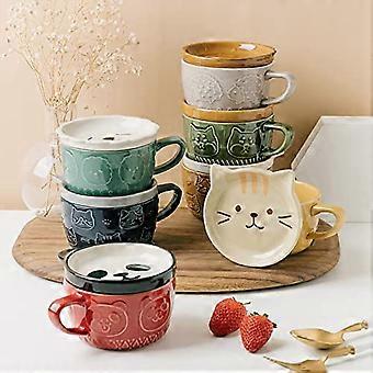Cute Cat Coffee Mugs with Lid Ceramic Tea Cups Cute Mugs Novelty Cute Cat  Cup Women Cat Gifts for Women Cat Lovers Unique Cute Cat Coffee Mugs |  Fruugo UK
