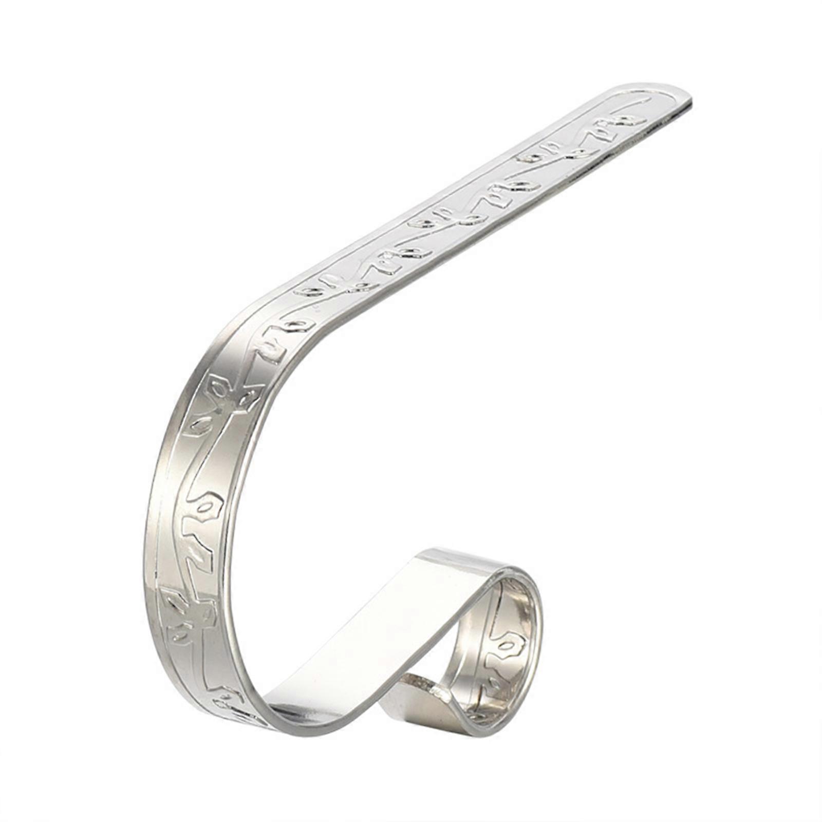 Embossed metal hook S hook Christmas stocking hook - silver iron