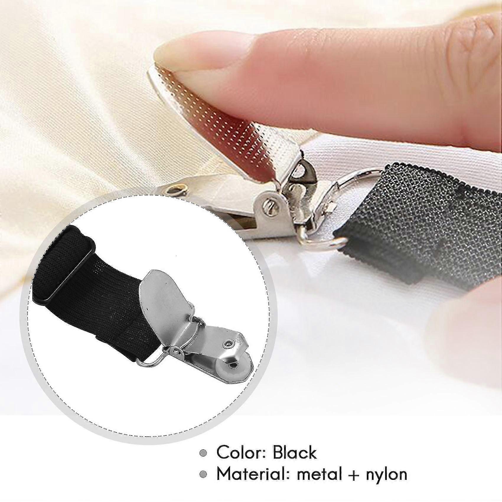 Bed Sheet Clip,sheet Strap,bed Sheet Clip,3 Way 6 Sides Adjustable Elastic And Firm,suitable For Al