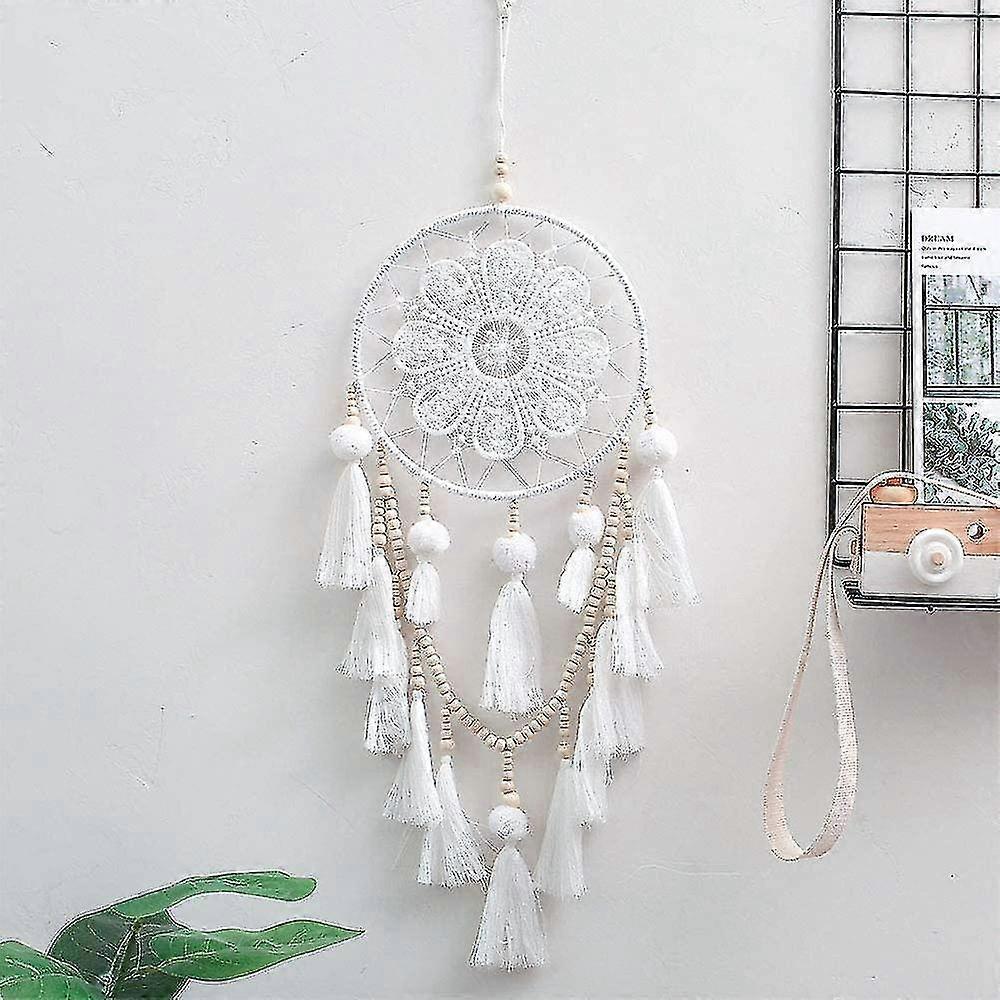 Handmade Dream Catcher Network(white)