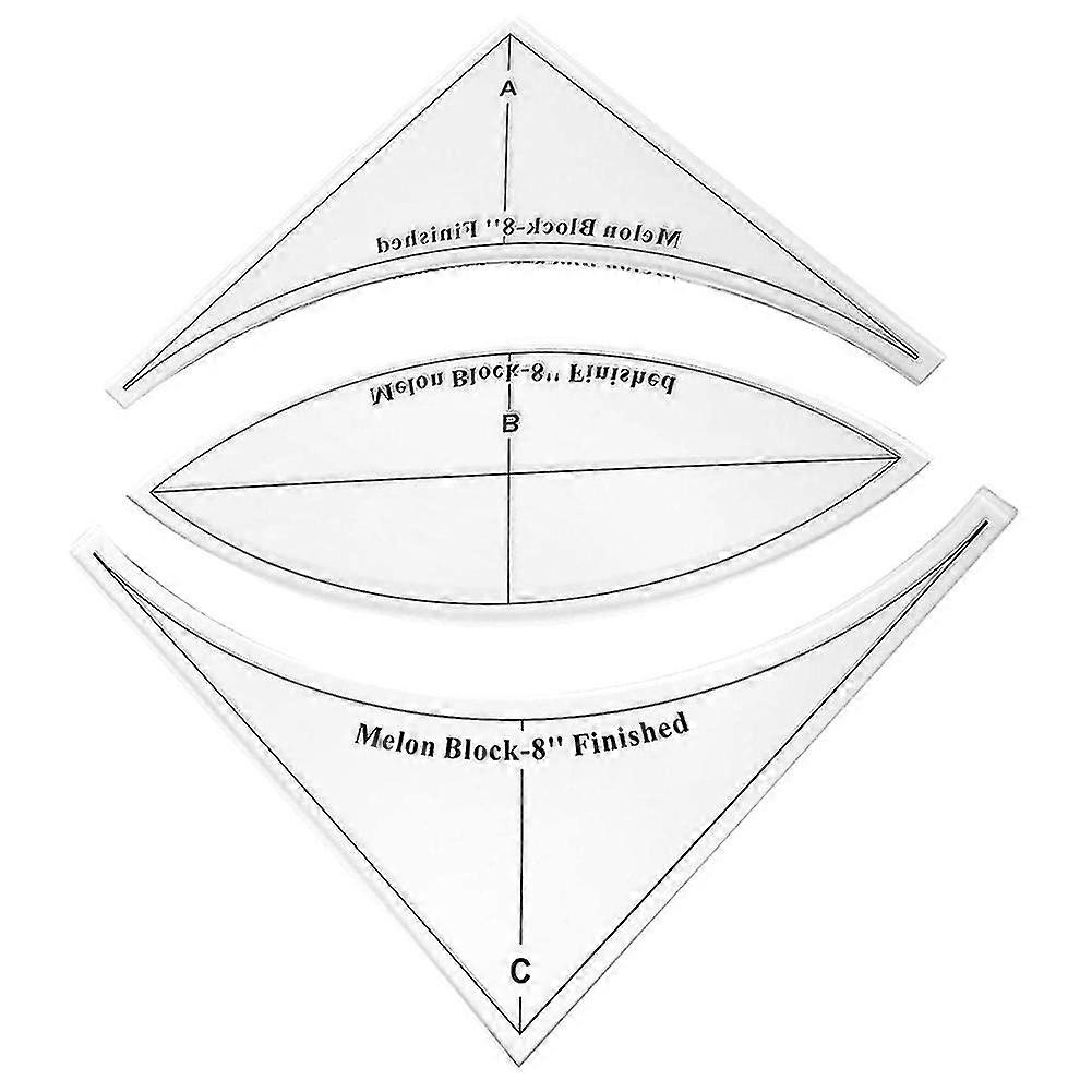 Patchwork Template Transparent Acrylic Patchwork Template Cushion Patch Ruler Hot Pad Interfacing T