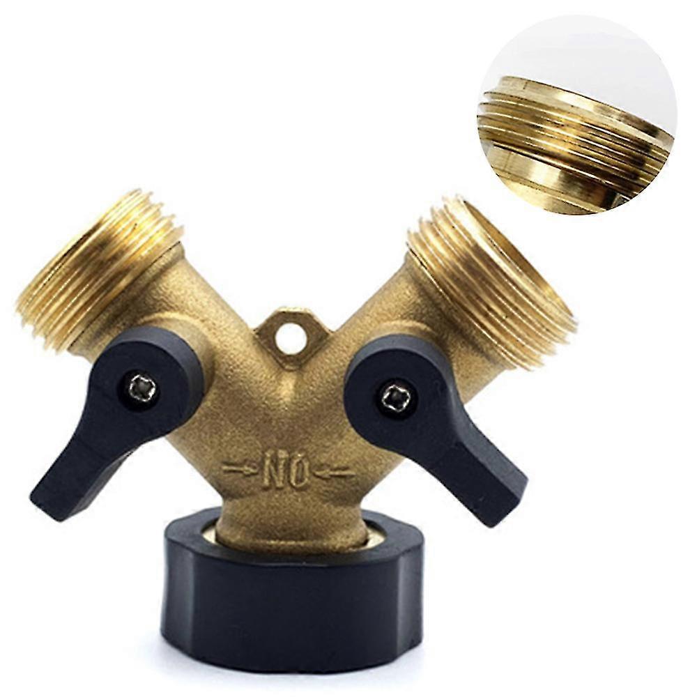 2-way Y-distributor For Inlet Hoses 3/4 Inch For Connecting 2 Devices Garden Water Distributor Distributor Connection For Water Hose Garden Hose