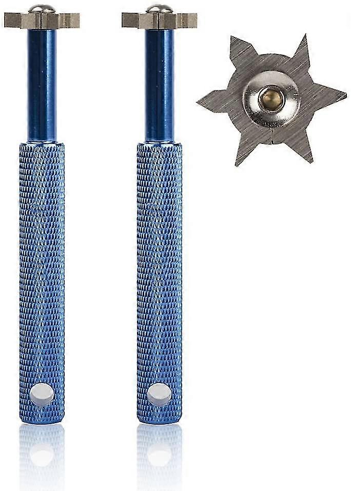 Groove Sharpener With 6 Heads - Golf Club Groove Sharpener Re-grooving Tool And Cleaner For All Irons Pitching Sand Lob Gap And Approach Wedges And Ut