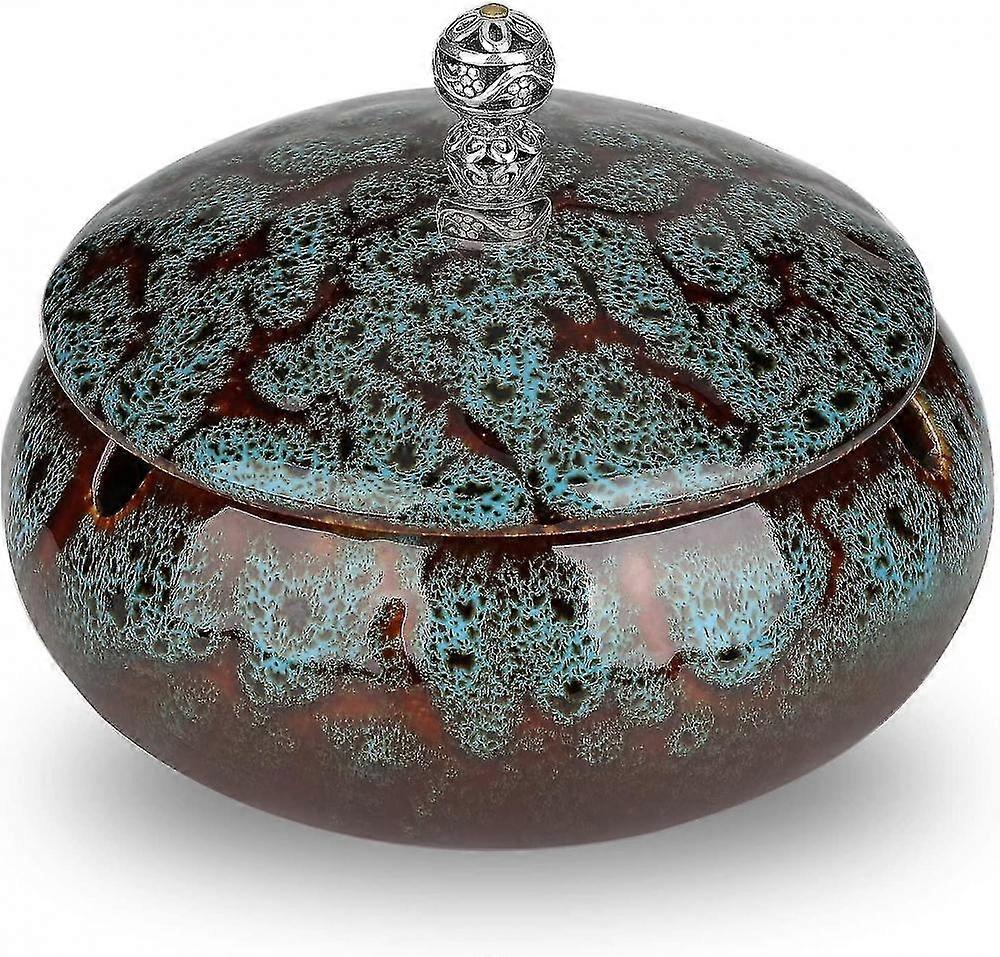 Lar Ceramic Ashtray With Lids