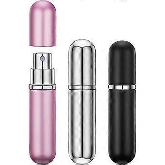 3pcs Empty Perfume Spray Bottle, Mini Portable Spray Atomizer Bottle Refillable Perfume Bottle for Men, 6ml