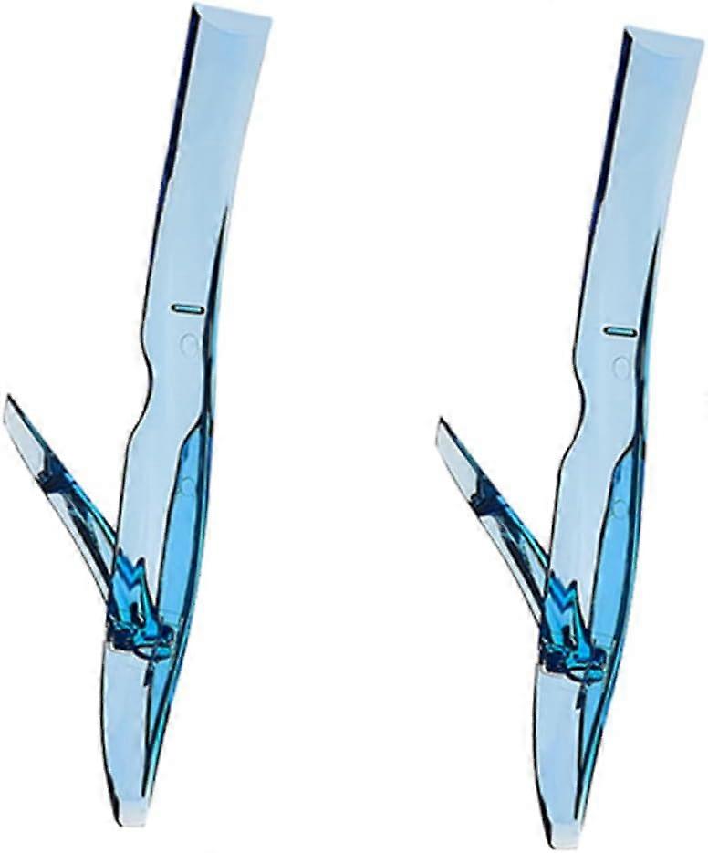 2 Pieces Window Scraper Plastic Floor Scraper BBQ Tools Spatula Scraper Blue