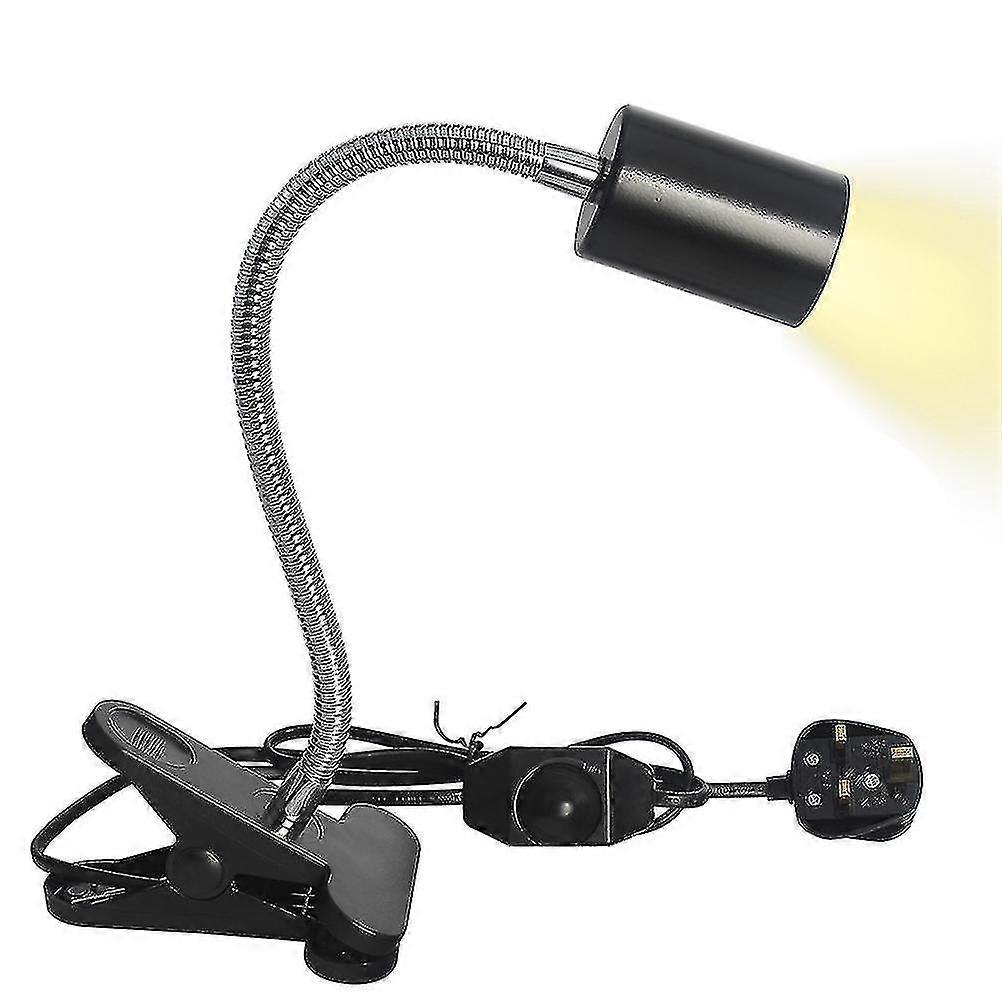 Turtle Heating Lamp Reptile Heating Lamp Uva And Uvb Amphibian Lamp Turtle Snake Aquarium With 360 Rotatable Clip(uk Plug 220v)