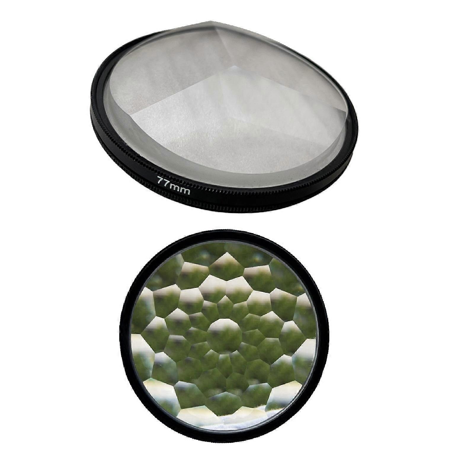 2x Effect Filter Photography Repeat 77mm Kaleidoscope Prism Tool