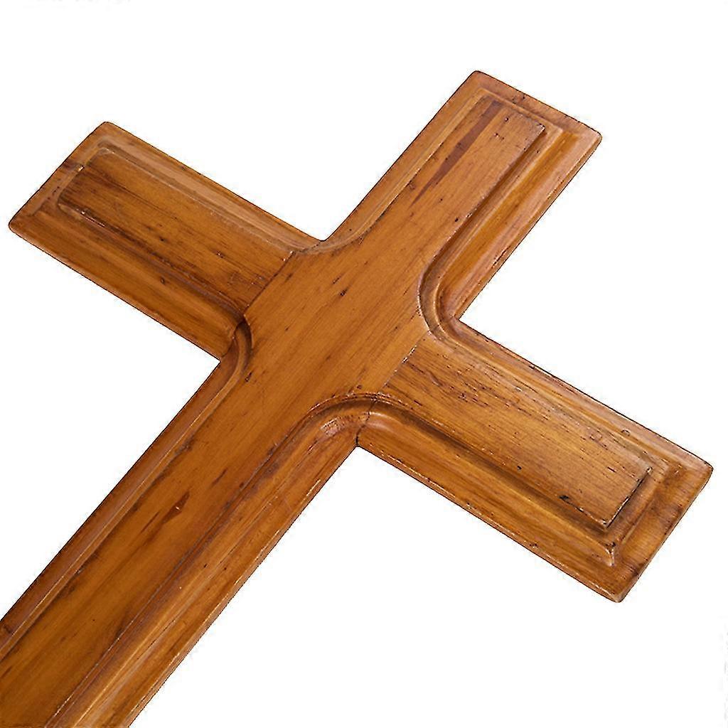 Croix Chrétienne Murale En Alliage De Zinc Et Bois - 9,5 X 5 Cm, Couleur Bordeaux Avec Jésus Argenté - Décoration Ou Cadeau Religieux - 11