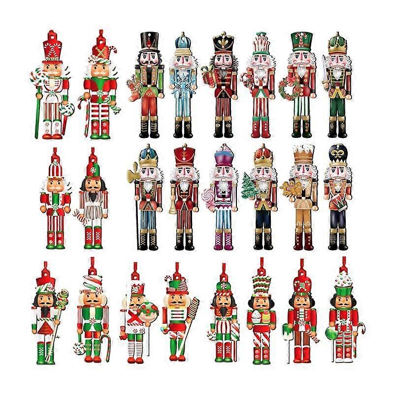GaiBoSiNutcracker Advent Calendar Nutcracker Figures Christmas Countdown Calendar 24 Days New Year Party Supply Holiday Decorations
