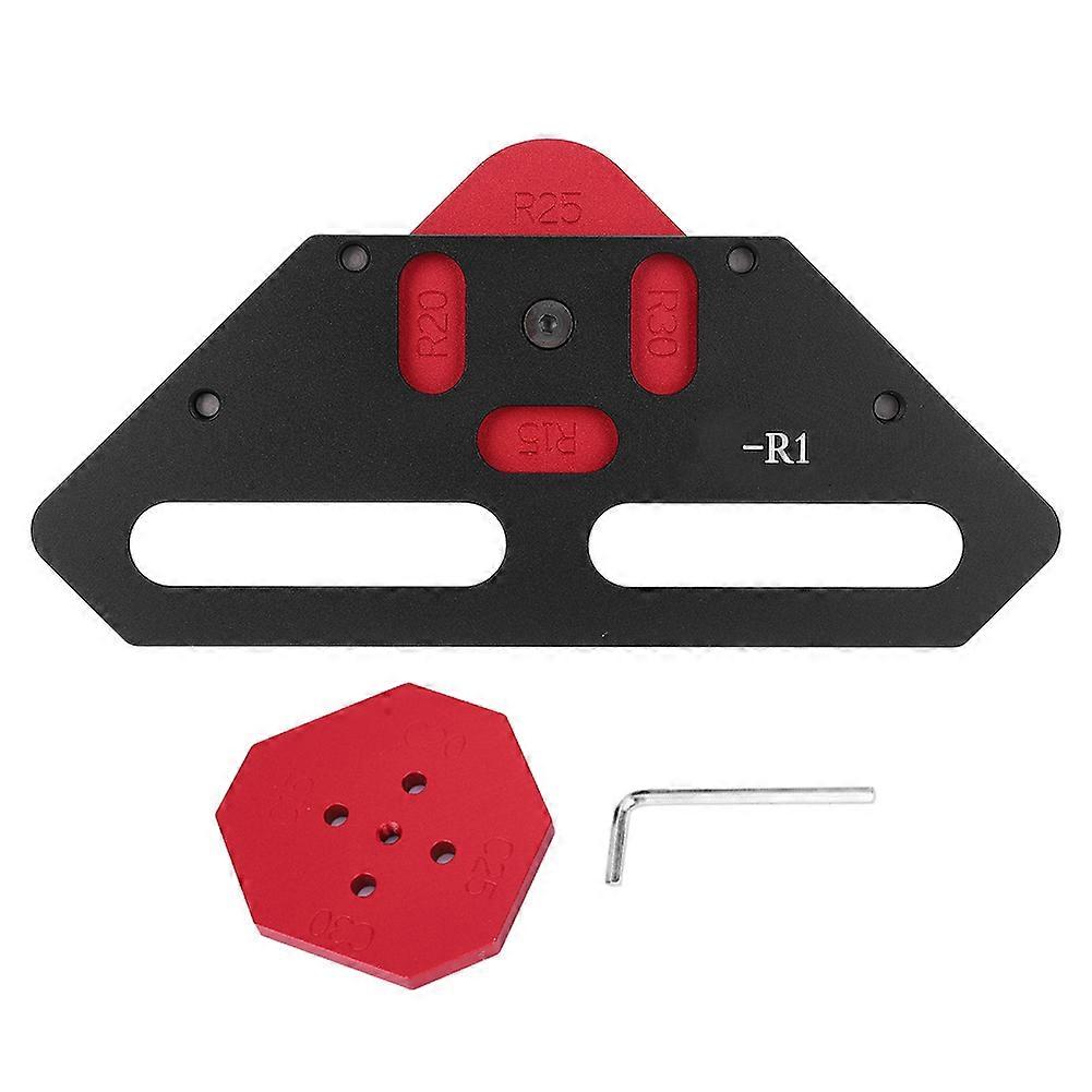 アークコーナーポジショニングテンプレートブラック6061アルミニウム合金大工木工ツール