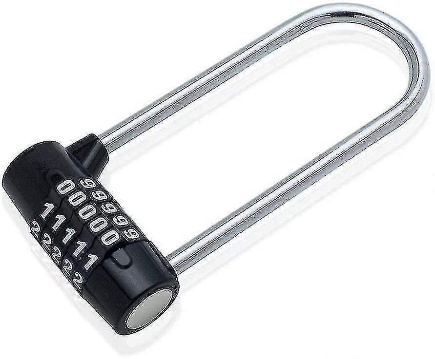 Large Lengthened U-shaped U-shaped Lock Beam Cabinet Cabinet Door Handle Handle Long Strip Digital Password Lock Padlock