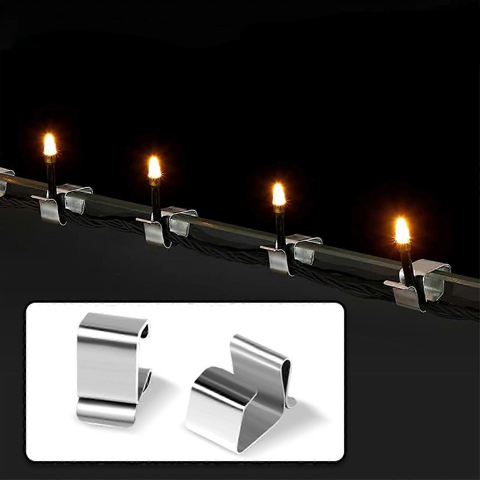 50pcs Christmas Light Gutter Hooks for Outdoor