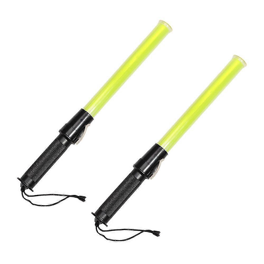 2pcs 43cm Traffic Baton, Led Warning Light
