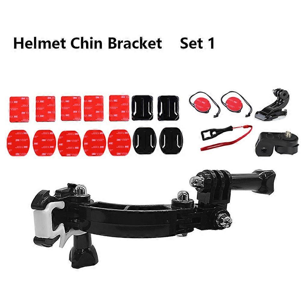 TUYU עבור אביזרי GoPro 4 דרכים פטיפון כפתור הר עבור Hero987 6 5 DJI OSMO פעולה SJCAM EKENotorcycle קסדה סוגר סנטר