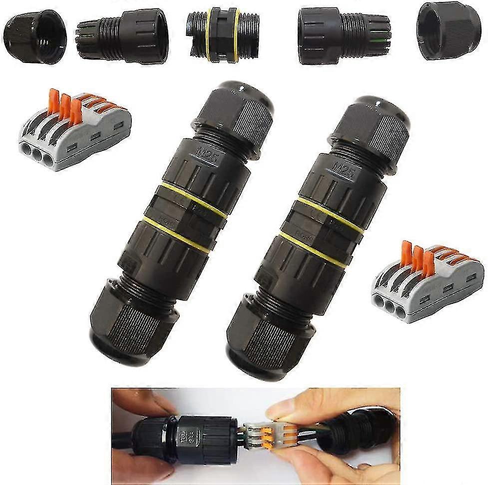 Outdoor Junction Box Ip68 Waterproof Electrical Cable Connector 3 Way Junction