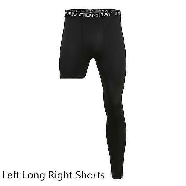 Männer Base Layer Übungshose Kompression Laufen eng Sport Cropped One Leg