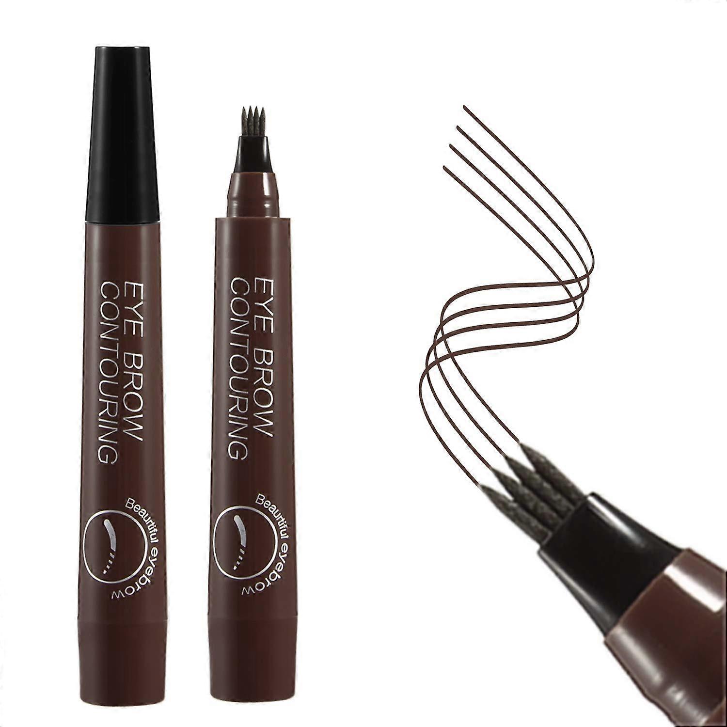 Eyebrow Tattoo Pen Waterproof Microblading Eyebrow Pencil with a Micro-Fork Tip Applicator Creates Natural Looking Brows Effortlessly