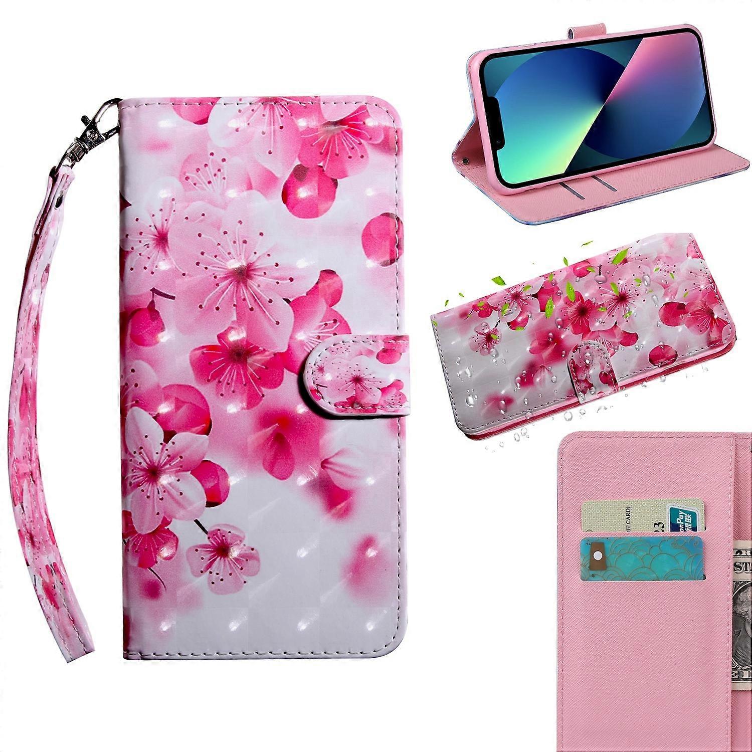For iPhone 14 Plus 3D Painting Pattern Coloured Drawing Leather Phone Case