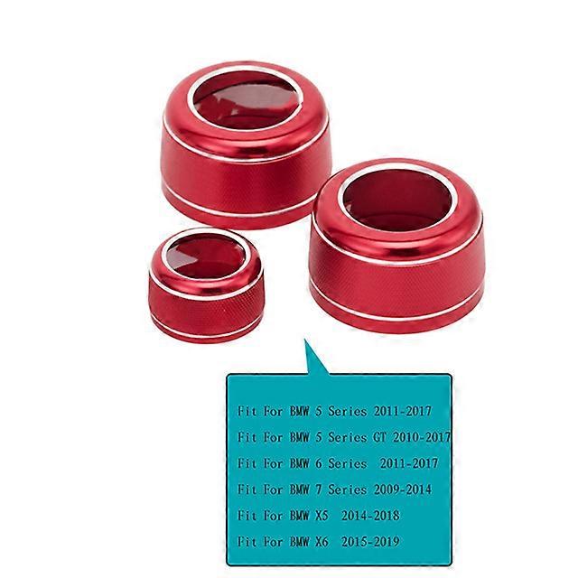 Car Styling Air Conditioner Knob Audio Volume Tune Button Trim Cover Ring For BMW 5 6 7 X5 X6 series F01 F07 F10 F18 F15 F16