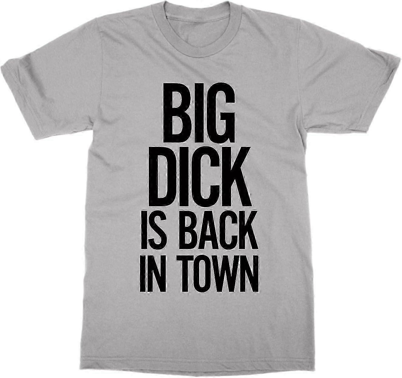 Big Dick is Back in Town Camiseta Material retro de moda