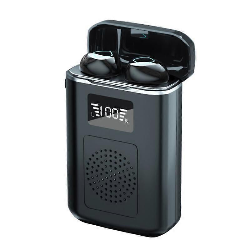 Rechargeable Li-Battery Bluetooth-compatible Earphone LED Display Screen