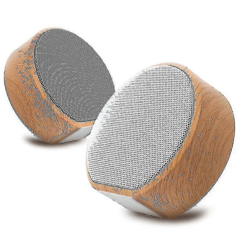 Wood Grain Wireless Bluetooth Speaker Portable Mini Subwoofer Stereo Loudspeaker