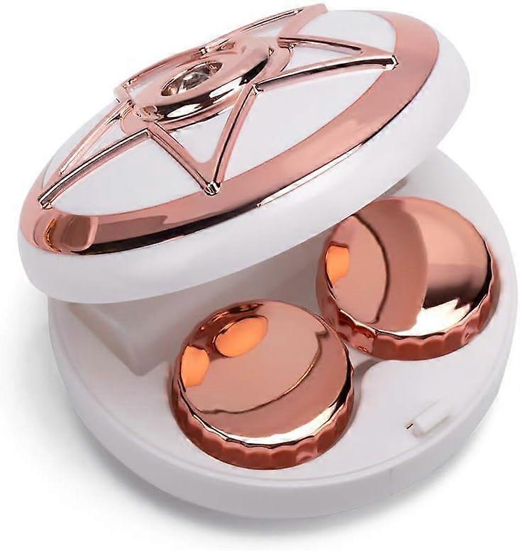 Star contact lens case travel with removal tool tweezers mirror contact lens solution bottle contact lens storage case set for women