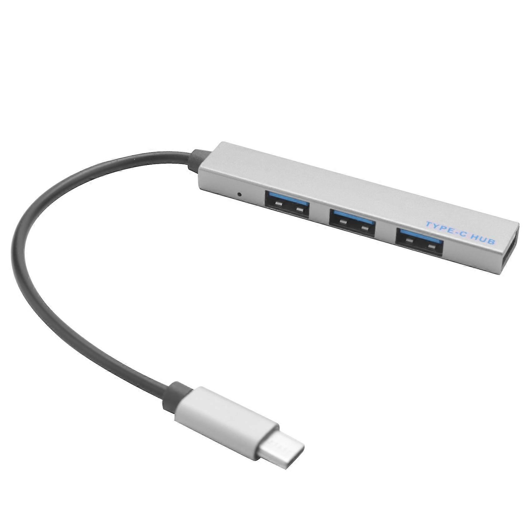 4 In 1 Usb Hub Type-c Usb-c Adapter With 4 Usb 3.1 Port For Pro T-809a Gray