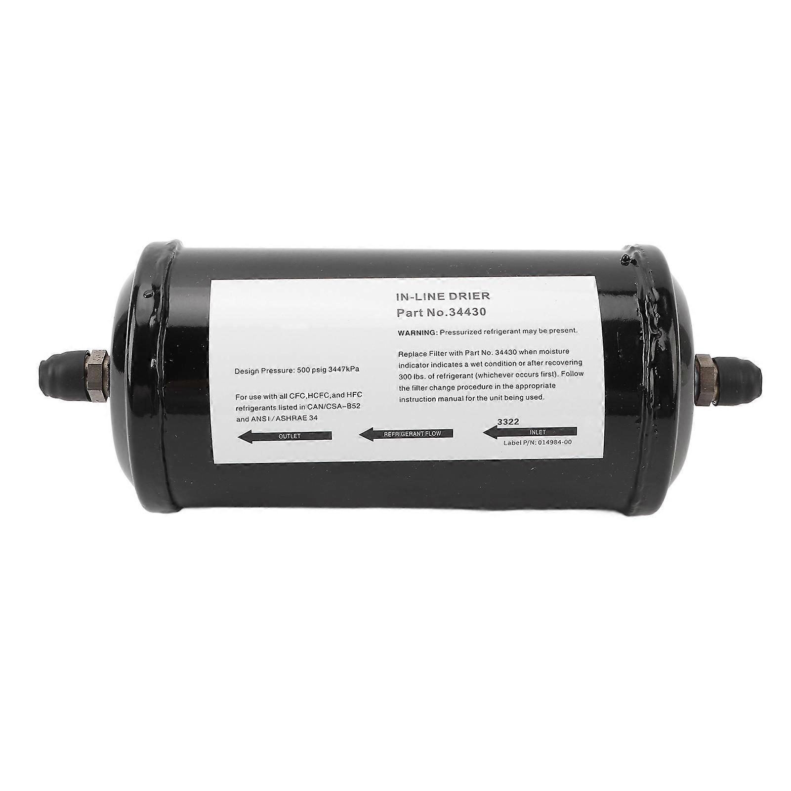 BOROCO AC Recycling Filter Drier, 34430 Quick Change Refrigerant Filter Replacement for Robinair 17700A 34450 34700 AC375 AC375A AC375C 34134Z