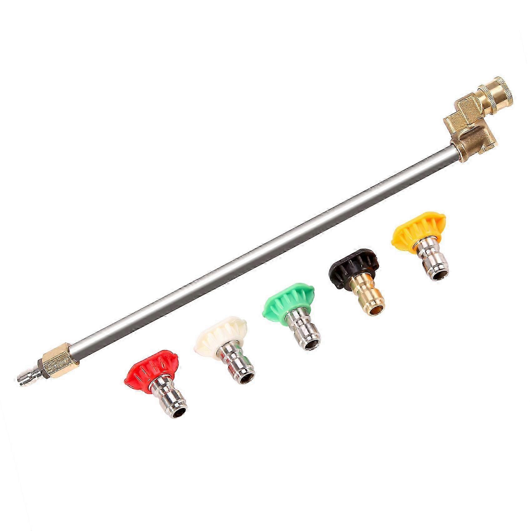 Pressure Washer Wand with Adjustable Angle Nozzle, 16 in Spray Lance 180 Degree with 5 Angles Quick