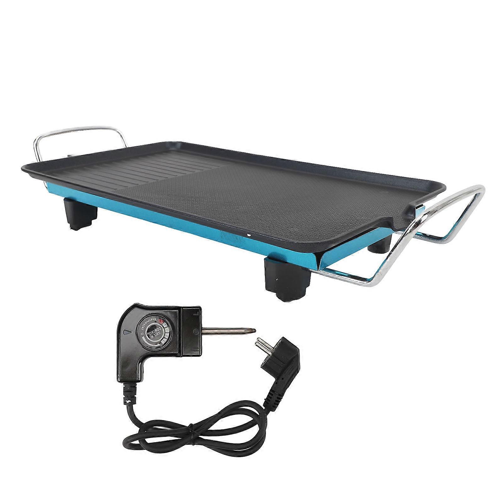 1350W電気グリドルノンスティックアルミニウム5調整可能な熱設定無煙多機能電気グリルパンクッキングプレート