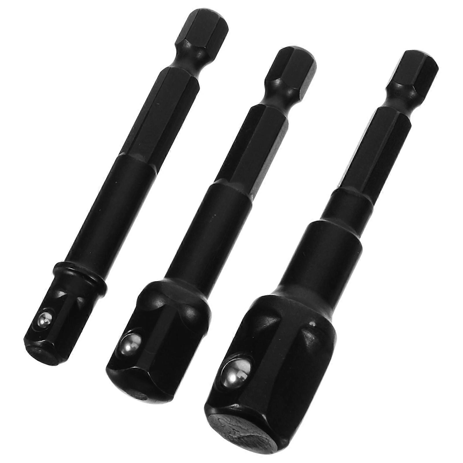 1 Set Socket Adapter 3/8 Inch 1/2 Inch 1/4 Inch Drill Socket Drill Adapter Tool