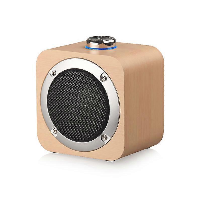 Wooden Wireless Bluetooth Speaker Creative Knob Iron Mesh 3-inch High-power Audio TWS Gift