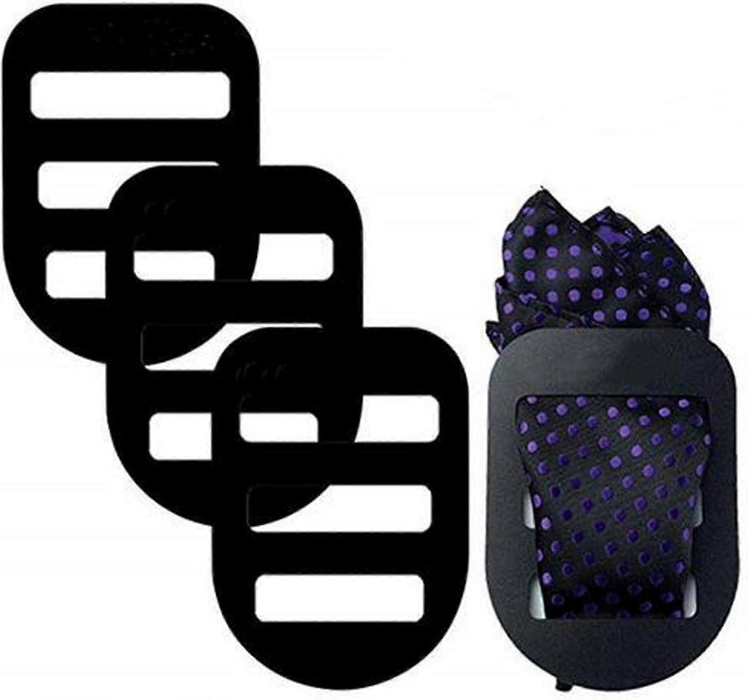 מחזיק מרובע כיס, 3 יחידות מחזיק מרובע כיס לממחטה, מטפחת כיס חליפה לוח קליפס קבוע, צלחת תיקון לוח תמיכה מטפחת