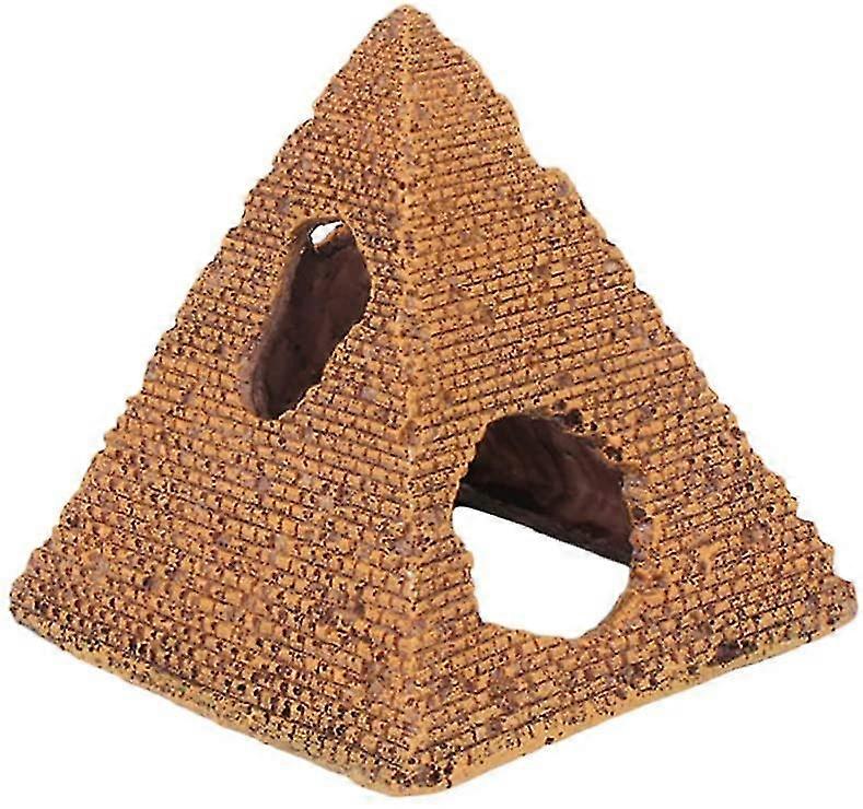 Egiptean Piramida Rășină Acvariu Ornament