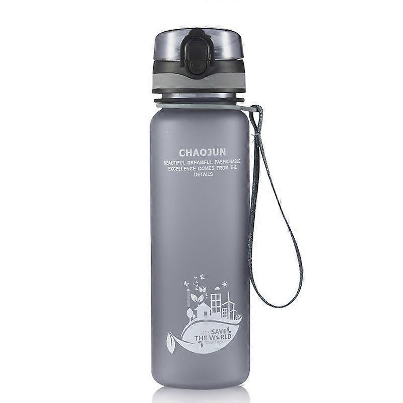 Nagy kapacitású csésze hordozható matt átlátszó tércsésze nagy kültéri sportvízpohár vízforraló szürke matt 350ml