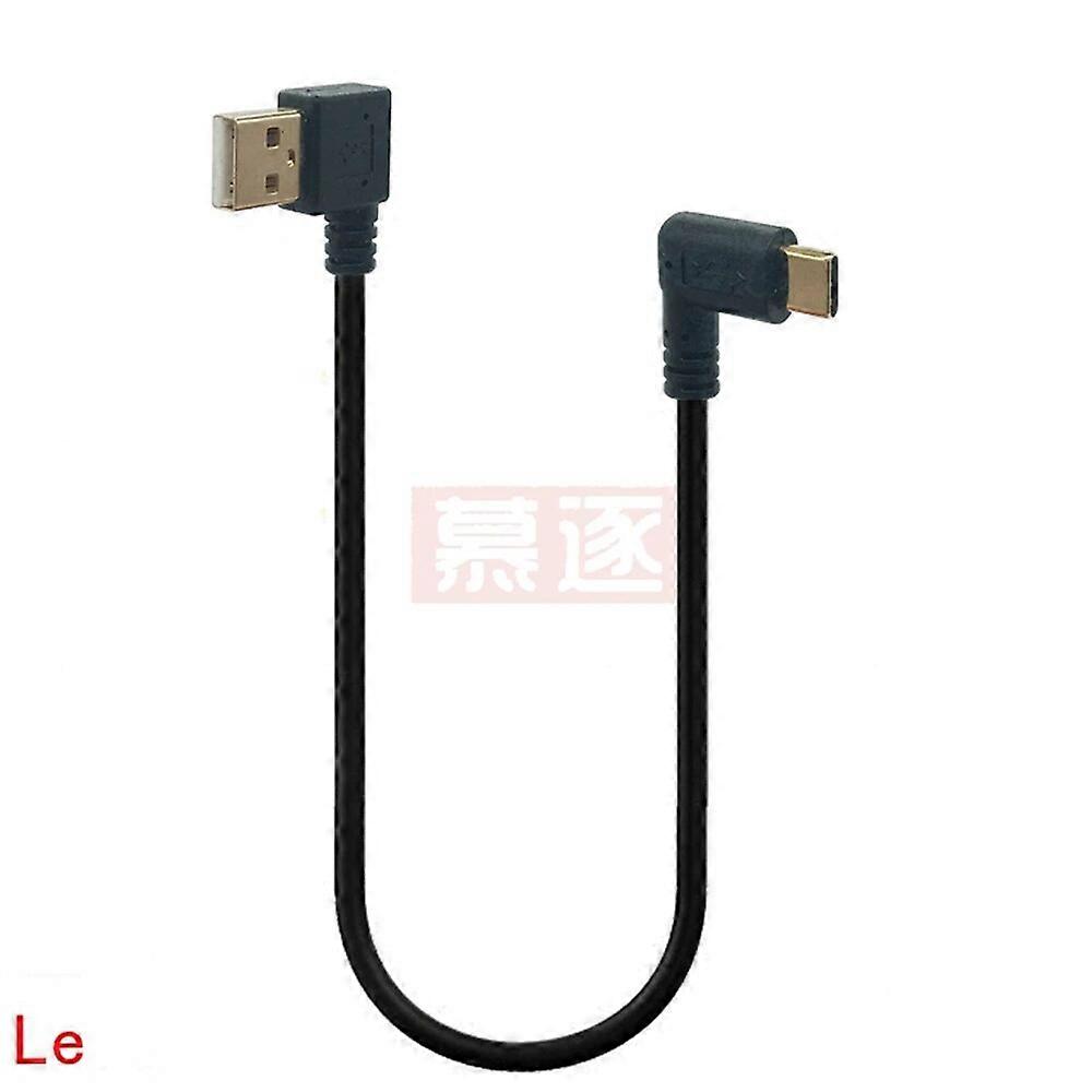 20CM Stretch USB-C USB 3.1 type c Type-C Angle male to Right Angled 90 Degree USB 2.0 A male spring Data Cable cord