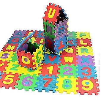 36Pcs Number Alphabet Puzzle Foam Maths Educational Toy Gift