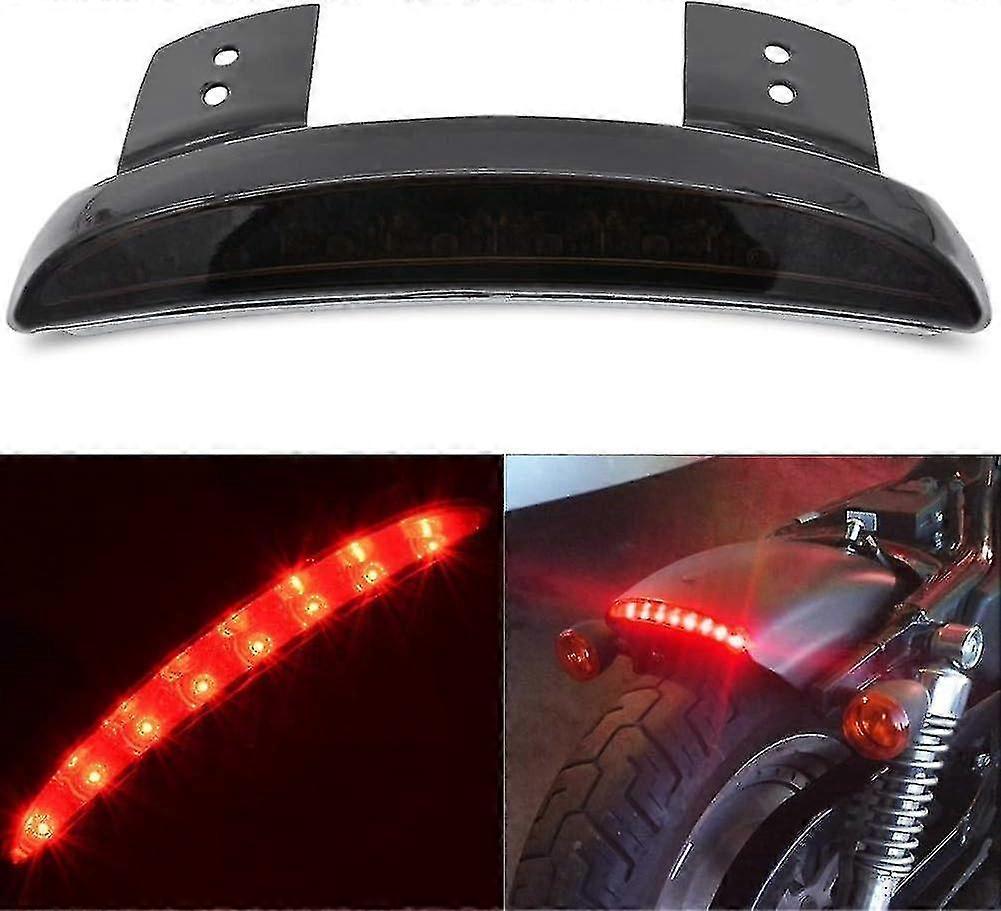 Ο καπνός έκοψε τη μοτοσικλέτα άκρων φτερών 8 οδήγησε κόκκινο πίσω φως φρένων διακοπής για Harley Sportster XL 883n 1200n Xl1200v Xl1200x1pcs-μαύρο - MXBC