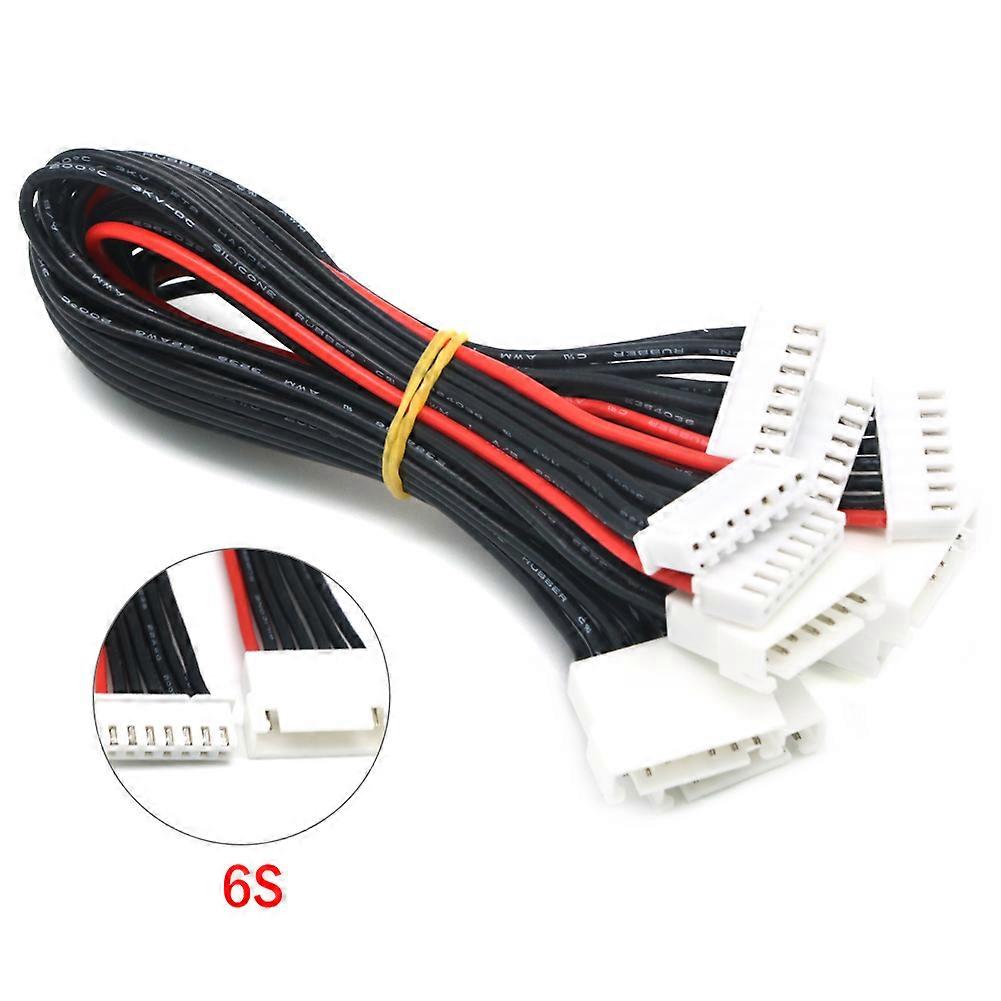 5 件/批 JST-XH 1S 2S 3S 4S 5S 6S 20cm 22AWG Lipo 平衡线延长带电电缆引线，用于 RC Lipo 电池充电器
