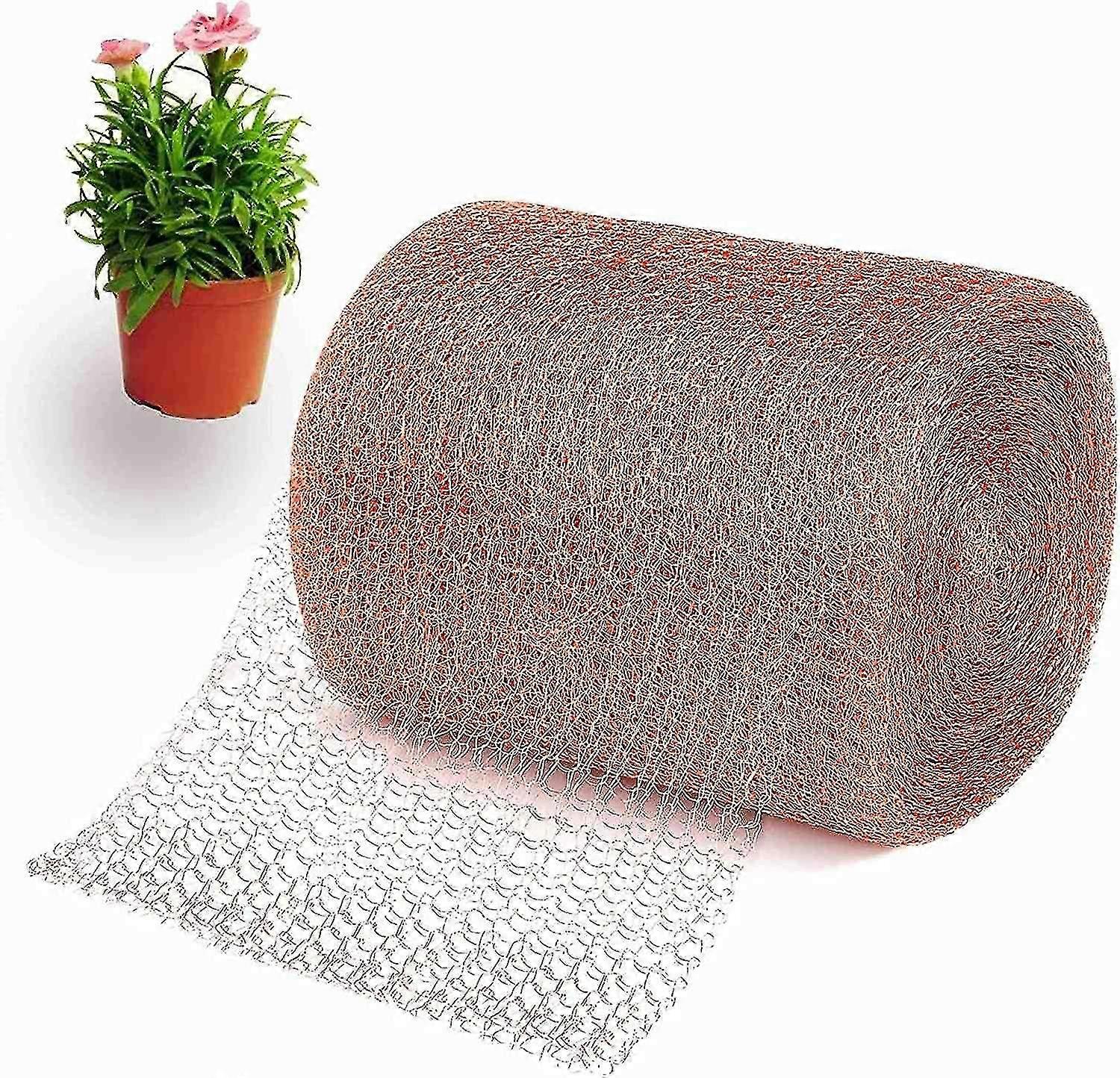 Rete di rame, rotolo di rete di rame puro, rete da giardino tagliabile in rete di rame per lumache, topi, uccelli, pipistrelli, insetti