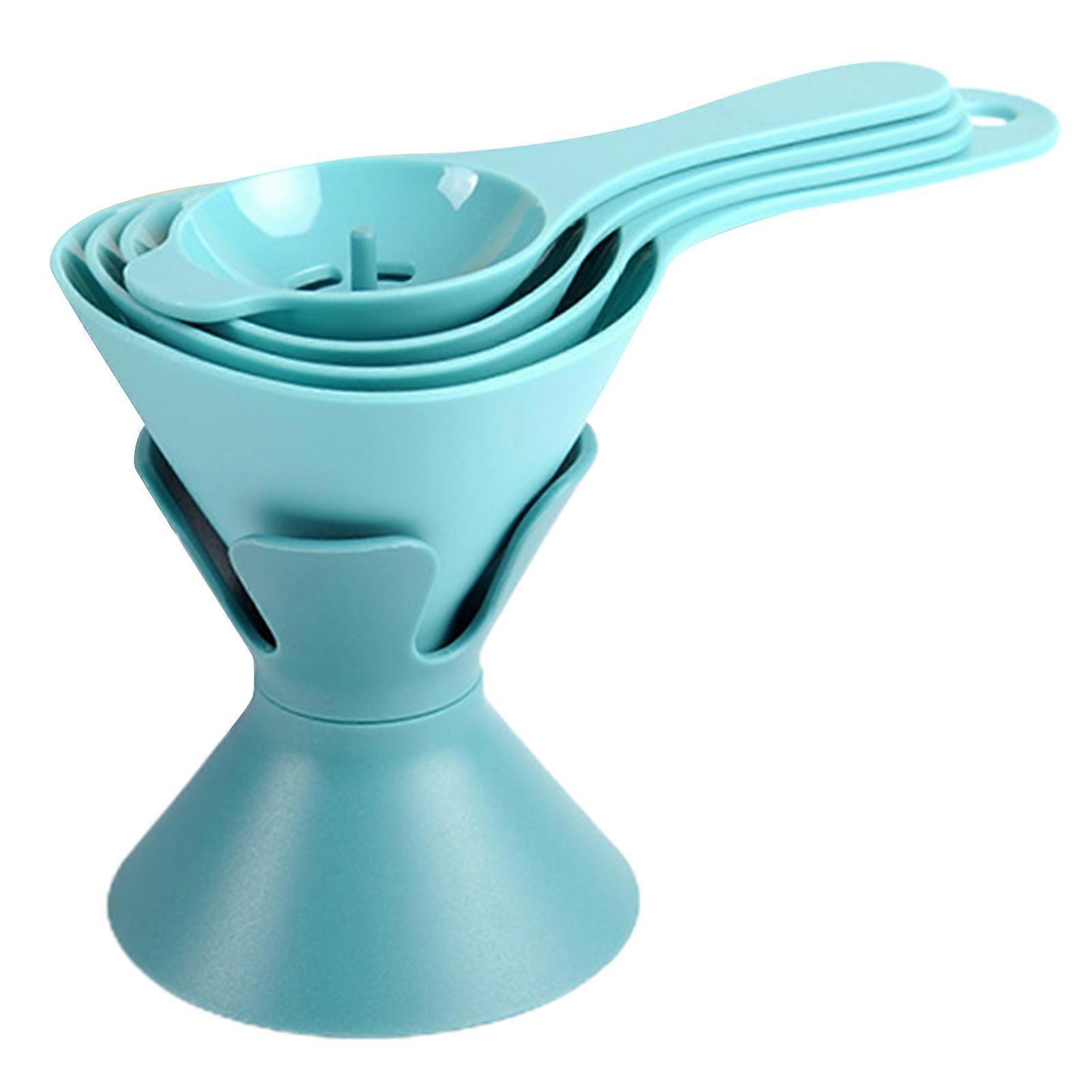 1 Set Oil Funnel Multifunctional 6-in-1 Assorted Size Detachable Easy Clean Filter Reusable Solid Food Liquid Wine Kitchen Funnel for Home