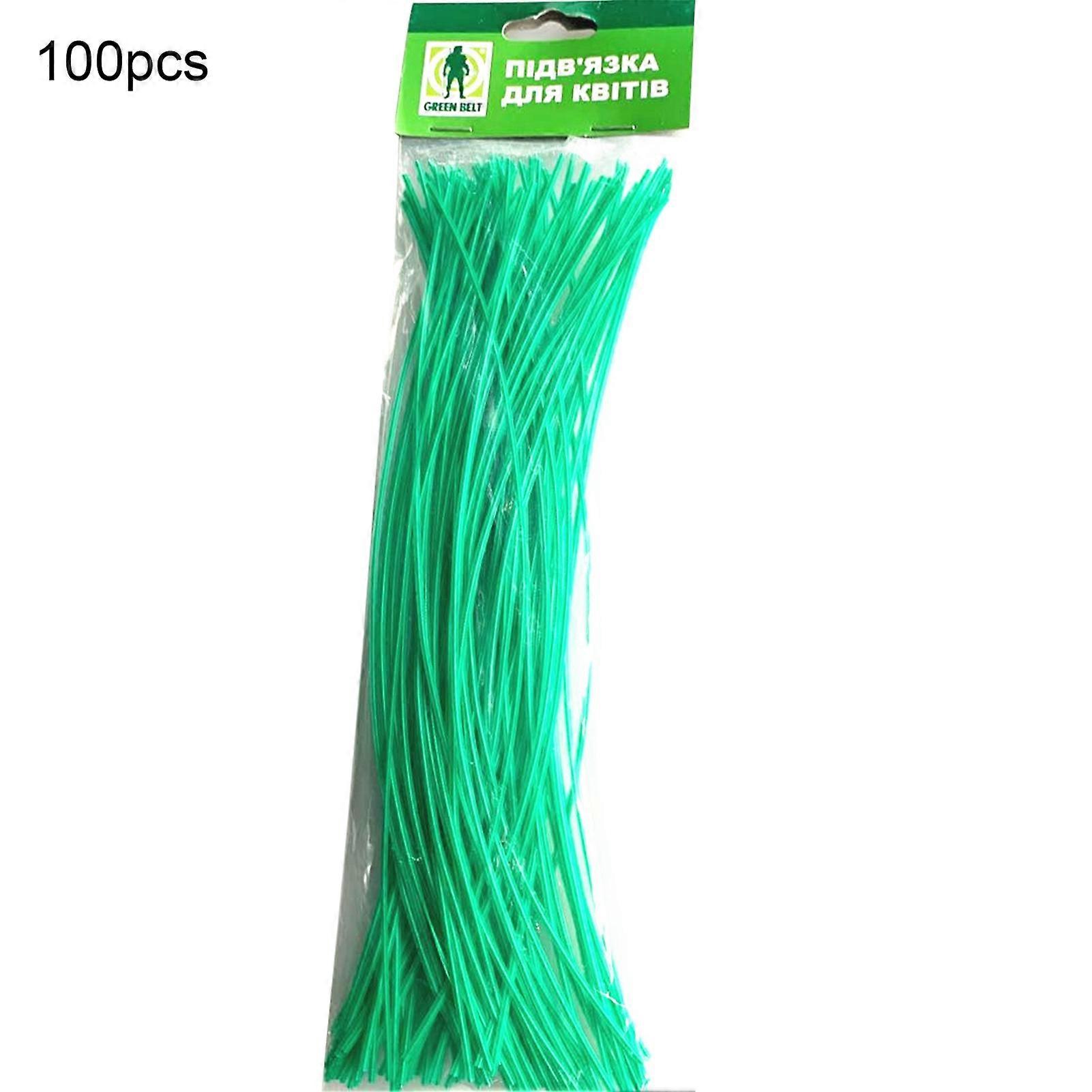 50/100 / 200 قطعة روابط نباتية موفرة للعمالة عالية مثابرة أسلاك الحديد PVC عملية الجذعية كابل التعادل للحديقة Qinhai