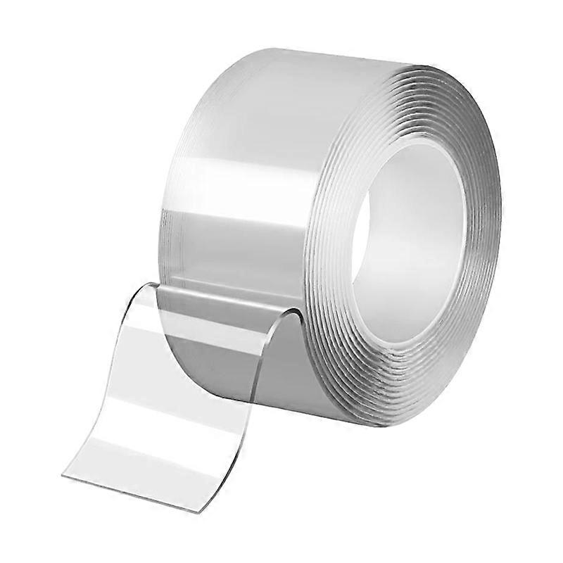 1 Roll Double-sided Tape Seamless Self-adhesive Waterproof Transparent Adhesive Tape Wall Sticker for Home
